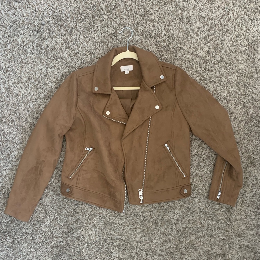 Suede Biker Jacket